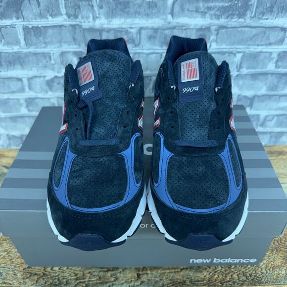 New Balance 990 V4 Made In USA Navy Red NYRR 60TH Anniversary M990RR4 Mens Sz 9 main image 7